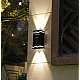 Set 4 lampi solare de perete cu iluminare sus jos 4 LED