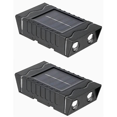 Set 4 lampi solare de perete cu iluminare sus jos 4 LED