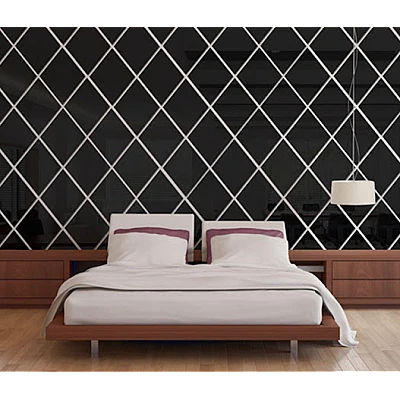 Set 10 Oglinzi Design ROMB NEGRE - Oglinzi Decorative Acrilice Cristal - Diamant - NEGRE Set 10 Oglinzi Design ROMB NEGRE - Oglinzi Decorative Acrilice Cristal - Diamant - NEGRE