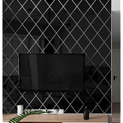 Set 10 Oglinzi Design ROMB NEGRE - Oglinzi Decorative Acrilice Cristal - Diamant - NEGRE Set 10 Oglinzi Design ROMB NEGRE - Oglinzi Decorative Acrilice Cristal - Diamant - NEGRE