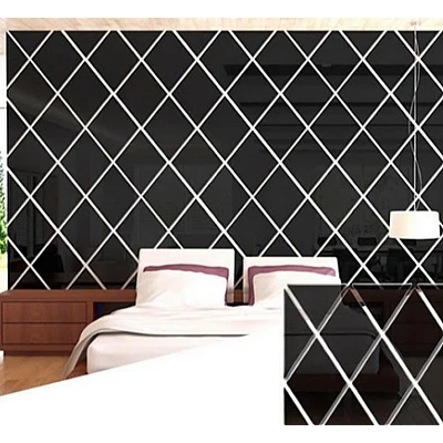 Set 10 Oglinzi Design ROMB NEGRE - Oglinzi Decorative Acrilice Cristal - Diamant - NEGRE Set 10 Oglinzi Design ROMB NEGRE - Oglinzi Decorative Acrilice Cristal - Diamant - NEGRE