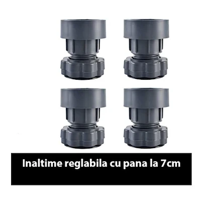 Set 4 picioruse Reglabile antivibratii din ABS si cauciuc pentru masina de spalat floare Set 4 picioruse Reglabile antivibratii din ABS si cauciuc pentru masina de spalat floare