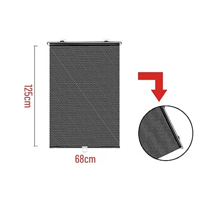 Parasolar auto cu ventuze retractabil negru 68 cm x 125 cm Parasolar auto cu ventuze retractabil negru 68 cm x 125 cm
