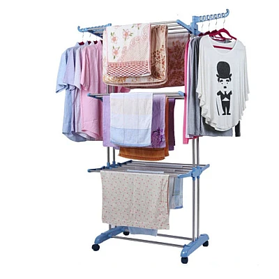 Uscator pentru rufe cu 3 nivele si suport pentru umerase dimensiuni 75x64x170cm Uscator pentru rufe cu 3 nivele si suport pentru umerase dimensiuni 75x64x170cm