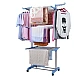 Uscator pentru rufe cu 3 nivele si suport pentru umerase  dimensiuni 75x64x170cm