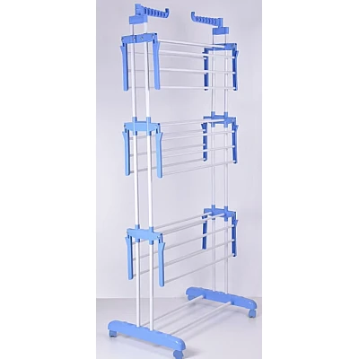 Uscator pentru rufe cu 3 nivele si suport pentru umerase dimensiuni 75x64x170cm Uscator pentru rufe cu 3 nivele si suport pentru umerase dimensiuni 75x64x170cm