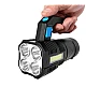 Lanterna de mana F-907 cu 4 LED si COB lateral Lanterna de mana F-907 cu 4 LED si COB lateral