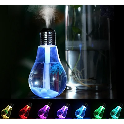 Umidificator bec cu ultrasunete si lumina colorata 0713-016 Umidificator bec cu ultrasunete si lumina colorata 0713-016