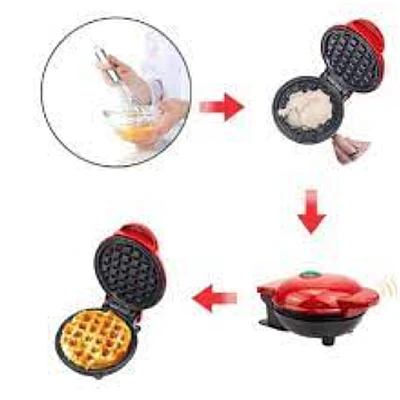 Mini Aparat De Waffle Q-HB66 Mini Aparat De Waffle Q-HB66