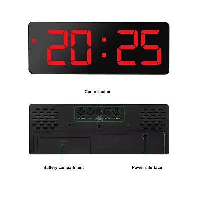 Ceas digital LED DS-3806M cu afisaj ROSU Ceas digital LED DS-3806M cu afisaj ROSU
