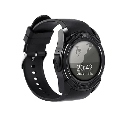 Ceas inteligent SmartWatch V8 cu Bluetooth NEGRU Ceas inteligent SmartWatch V8 cu Bluetooth NEGRU