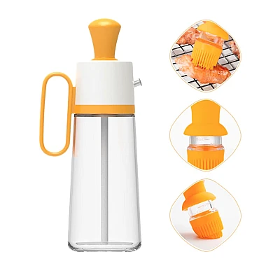 Sticla cu picurator pentru ulei otet si sosuri 550 ml alb-galben