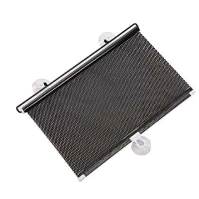 Parasolar auto cu ventuze retractabil NEGRU 58 cm x 125 cm Parasolar auto cu ventuze retractabil NEGRU 58 cm x 125 cm