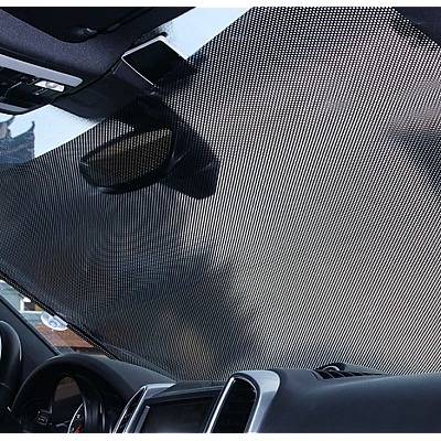 Parasolar auto cu ventuze retractabil NEGRU 58 cm x 125 cm Parasolar auto cu ventuze retractabil NEGRU 58 cm x 125 cm