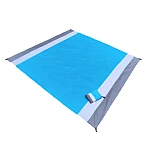 Saltea de plaja patura de camping 210x200cm Albastra