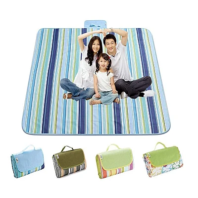 Patura pentru picnic pliabila albastra Patura pentru picnic pliabila albastra