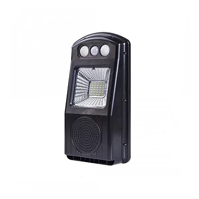 Lampa solara stradala cu difuzor bluetooth si telecomanda Solar Music CL-180 Negru