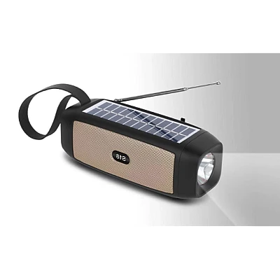 Boxa portabila bluetooth USB functie radio si lanterna cu incarcare solara Boxa portabila bluetooth USB functie radio si lanterna cu incarcare solara