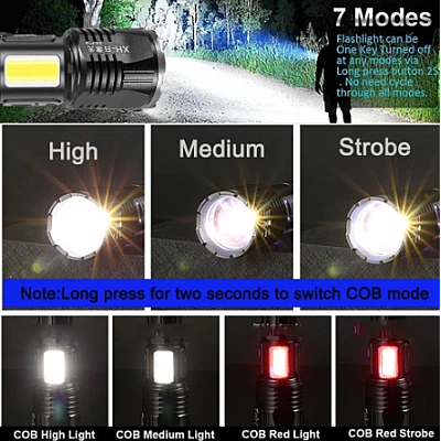 Lanterna de mana tip bec laser cu Led BX-P19 Lanterna de mana tip bec laser cu Led BX-P19