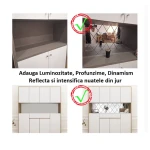 Set 58 Oglinzi Acrilice Autoadezive Luxer Model Romb dimensiune set 1 Metru partat 100 X 100 cm Set 58 Oglinzi Acrilice Autoadezive Luxer Model Romb dimensiune set 1 Metru partat 100 X 100 cm
