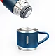 Termos 500 ml + 2 cesti otel inoxidabil albastru Termos 500 ml + 2 cesti otel inoxidabil albastru