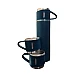 Termos 500 ml + 2 cesti otel inoxidabil albastru Termos 500 ml + 2 cesti otel inoxidabil albastru