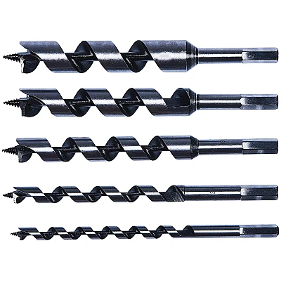 Set 5 piese burghii tip melc 200mm Set 5 piese burghii tip melc 200mm