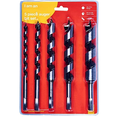 Set 5 piese burghii tip melc 200mm Set 5 piese burghii tip melc 200mm