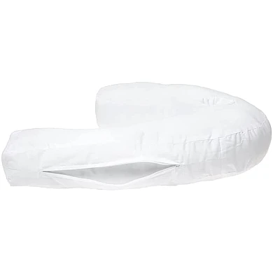 Perna alba din bumbac PP in forma de U sprijin cervical Perna alba din bumbac PP in forma de U sprijin cervical