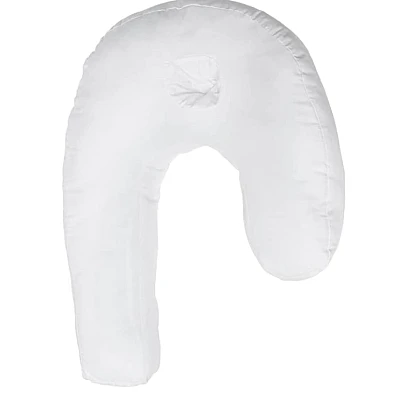 Perna alba din bumbac PP in forma de U sprijin cervical Perna alba din bumbac PP in forma de U sprijin cervical