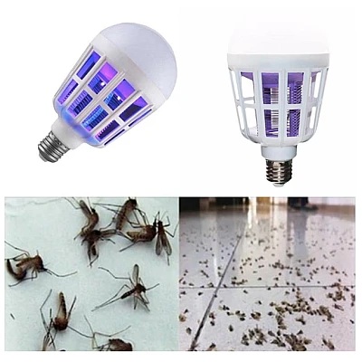 Bec LED Anti Insecte cu lumina alba naturala puternica 15W E27