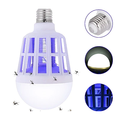 Bec LED Anti Insecte cu lumina alba naturala puternica 15W E27
