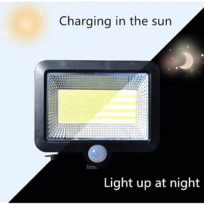 Lampa LED cu panou solar si senzor de miscare 1 CASETA COB Lampa LED cu panou solar si senzor de miscare 1 CASETA COB