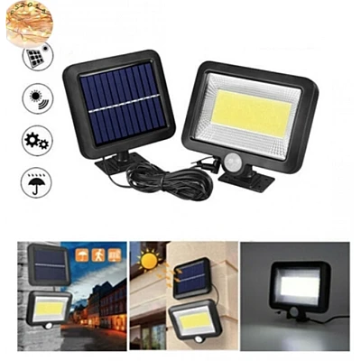 Lampa LED cu panou solar si senzor de miscare 1 CASETA COB Lampa LED cu panou solar si senzor de miscare 1 CASETA COB