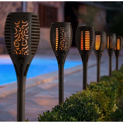 LAMPA SOLARA CU EFECT DE FLACARA PENTRU GRADINA SAU CASA 78 CM LAMPA SOLARA CU EFECT DE FLACARA PENTRU GRADINA SAU CASA 78 CM