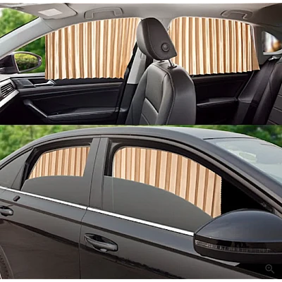 Set 4 parasolare retractabile auto geamuri laterale fata-spate BEJ Set 4 parasolare retractabile auto geamuri laterale fata-spate BEJ