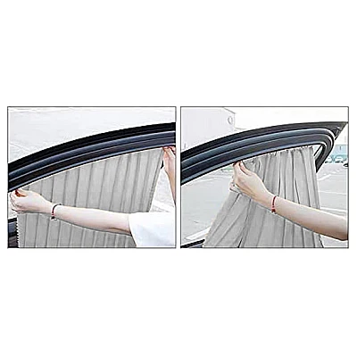 Set 4 parasolare retractabile auto geamuri laterale fata-spate GRI Set 4 parasolare retractabile auto geamuri laterale fata-spate GRI