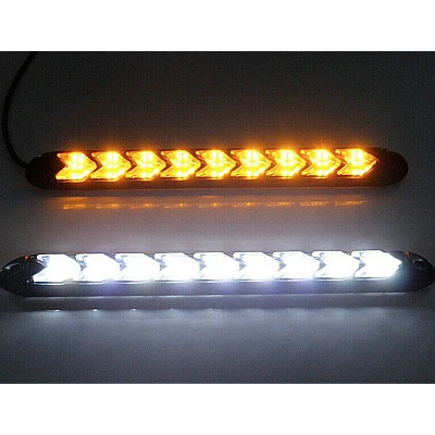 Lumini de Zi Led Auto cu Semnalizare Dinamica pentru Grila Lumini de Zi Led Auto cu Semnalizare Dinamica pentru Grila