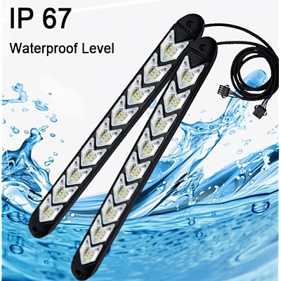 Lumini de Zi Led Auto cu Semnalizare Dinamica pentru Grila Lumini de Zi Led Auto cu Semnalizare Dinamica pentru Grila