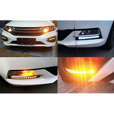 Lumini de Zi Led Auto cu Semnalizare Dinamica pentru Grila Lumini de Zi Led Auto cu Semnalizare Dinamica pentru Grila