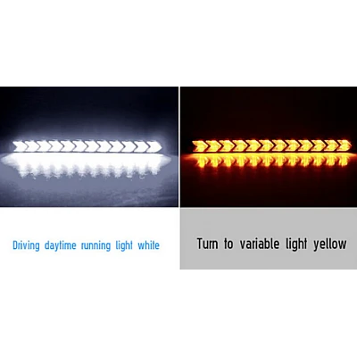 Lumini de Zi Led Auto cu Semnalizare Dinamica pentru Grila Lumini de Zi Led Auto cu Semnalizare Dinamica pentru Grila