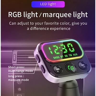 Incarcator auto cu Bluetooth 5.0 MP3 Incarcator auto cu Bluetooth 5.0 MP3