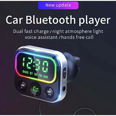 Incarcator auto cu Bluetooth 5.0 MP3 Incarcator auto cu Bluetooth 5.0 MP3