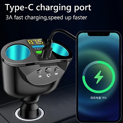 Incarcator Auto M2 Bricheta Dual Mp3 Player Bluetooth 5.0 Incarcator Auto M2 Bricheta Dual Mp3 Player Bluetooth 5.0