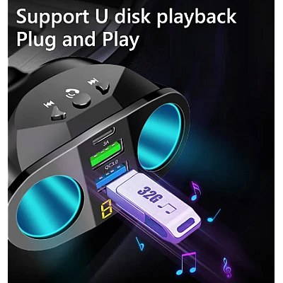 Incarcator Auto M2 Bricheta Dual Mp3 Player Bluetooth 5.0 Incarcator Auto M2 Bricheta Dual Mp3 Player Bluetooth 5.0