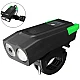Far LED pentru bicicleta sau trotineta 10W cu claxon bk-1718 Far LED pentru bicicleta sau trotineta 10W cu claxon bk-1718
