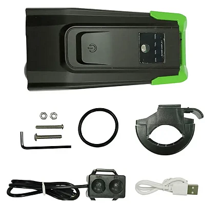 Far LED pentru bicicleta sau trotineta 10W cu claxon bk-1718 Far LED pentru bicicleta sau trotineta 10W cu claxon bk-1718