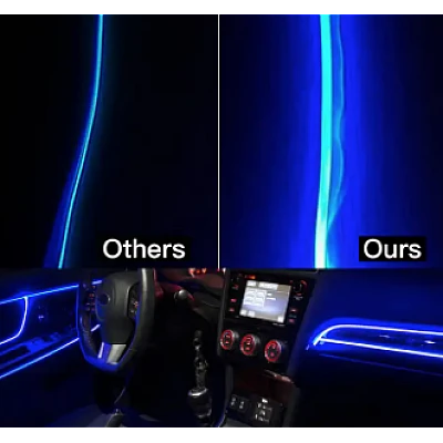 Banda led auto fibra optica cu bluetooth Banda led auto fibra optica cu bluetooth
