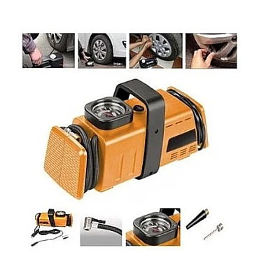 Set compresor ORANGE si 3 adaptoare pentru umflat mingi si saltele Set compresor ORANGE si 3 adaptoare pentru umflat mingi si saltele