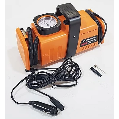 Set compresor ORANGE si 3 adaptoare pentru umflat mingi si saltele Set compresor ORANGE si 3 adaptoare pentru umflat mingi si saltele